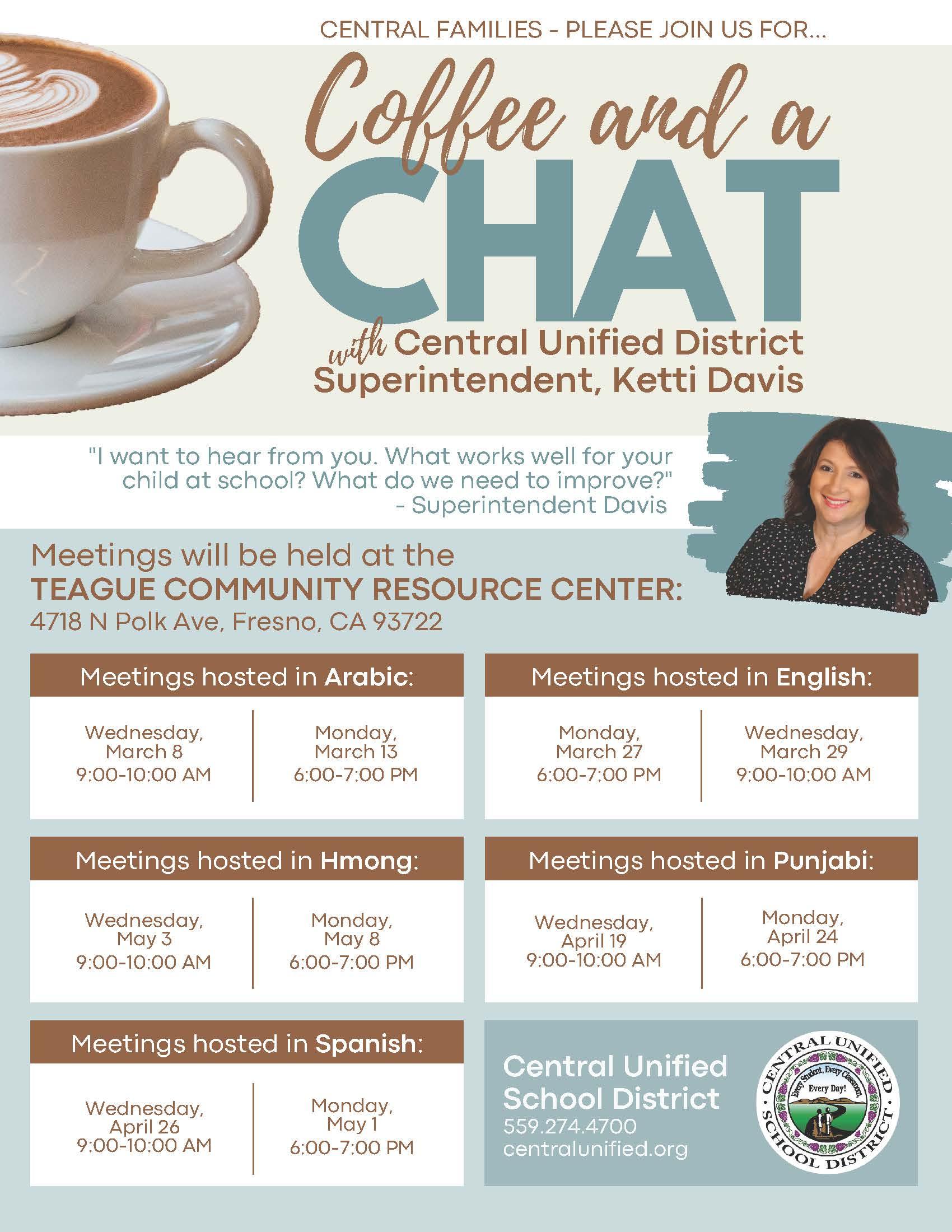 Coffee chat flyer 